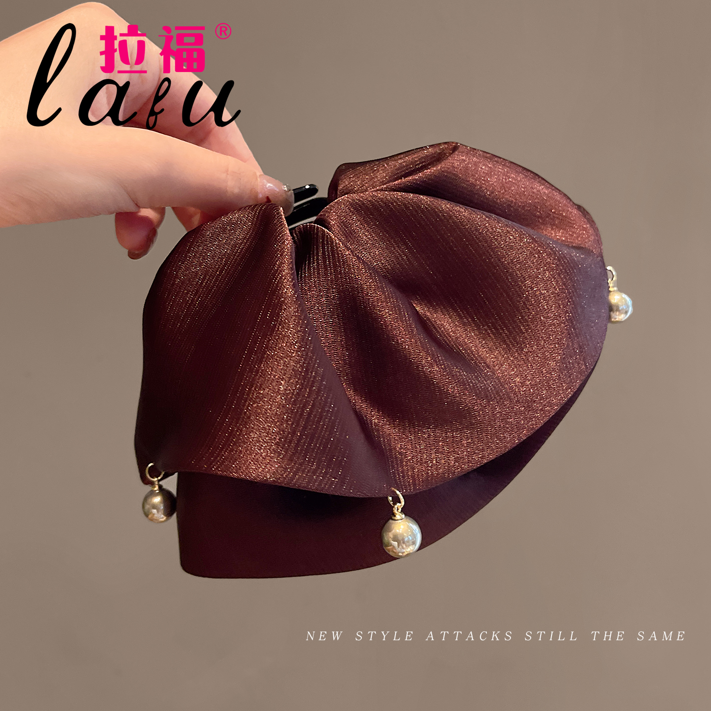 高级感珍珠发夹女后脑勺小号抓夹