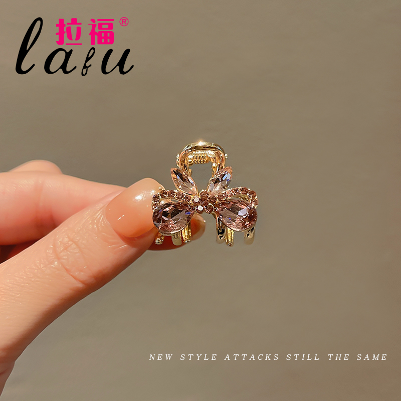 拉福抓夹高级感蝴蝶结刘海发夹女