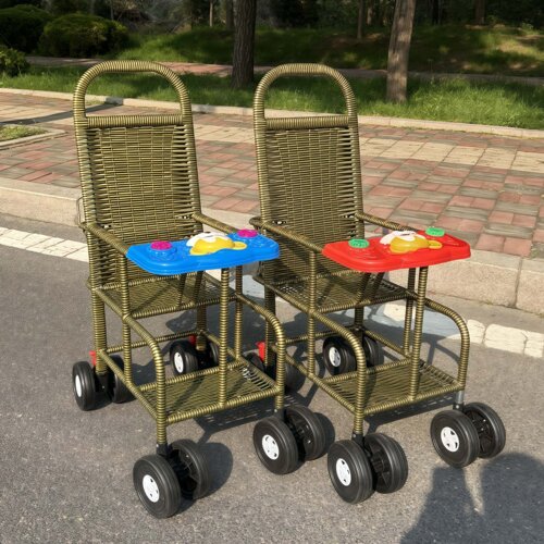 夏季宝宝竹藤推车轻便仿藤车