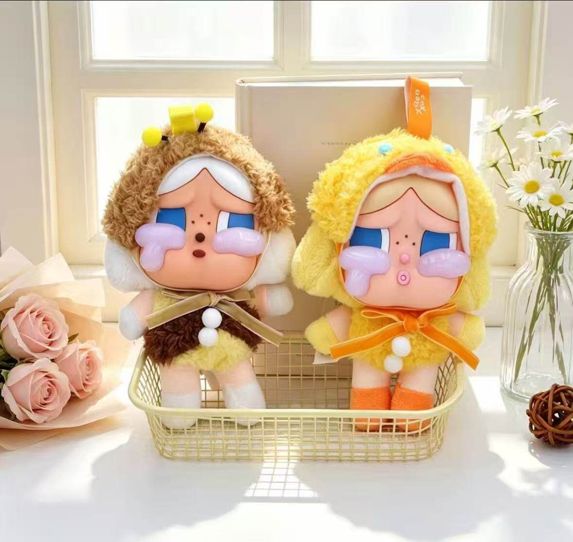 网红爆款哭娃挂件CRLBABY 公仔系列搪胶脸毛绒带盲袋盒子生日礼物