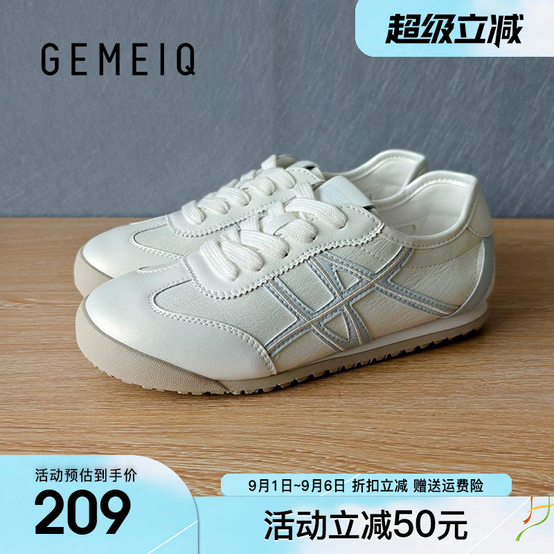 戈美其小白德训鞋女2026秋季新款巨好看百搭阿甘休闲运动鞋子女鞋图片