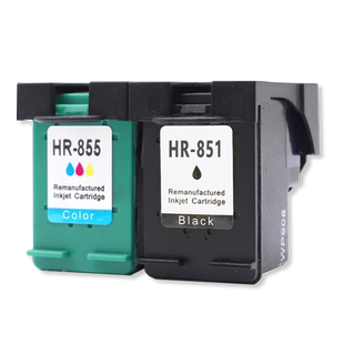 雄彩适用851 855喷头墨盒HP Officejet 100 150 470b打印机850 852 853黑色854 857 858彩色墨水盒9868 460CB