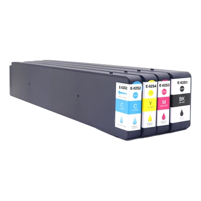 雄彩兼容爱普生T02S1-T02S4墨盒EPSON WorkForce WF-C20750c WF-20750a宽幅打印机墨盒彩色颜料墨水盒油墨水