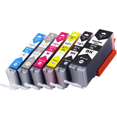 雄彩适用佳能570 571墨盒MG5750 MG6853 MG5751 MG7750 MG7751 MG6850 TS5050 TS9050 TS8050打印机墨盒墨水