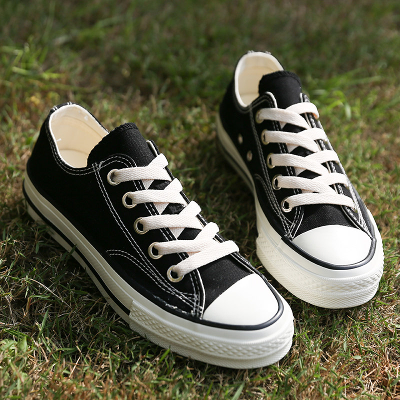 人本经典帆布鞋女升级平底休闲板鞋红色2022春季百搭透气小白鞋女