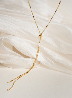 黄铜黄铜锁骨链女项链