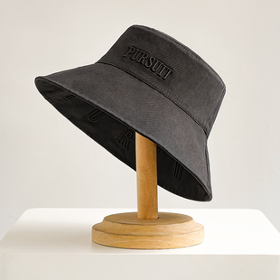 潮酷双面可戴遮阳渔夫帽 透气防晒 疯帽子 男女时尚 宽边 布帽 韩版