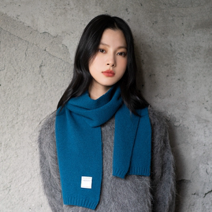 2025新款 疯帽子 韩系针织秋冬保暖围脖男女款 百搭围巾 纯羊毛时尚