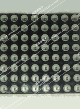 点阵屏8*8  1088BS共阳/ F3点阵 全透明 共阳高亮红光   优质