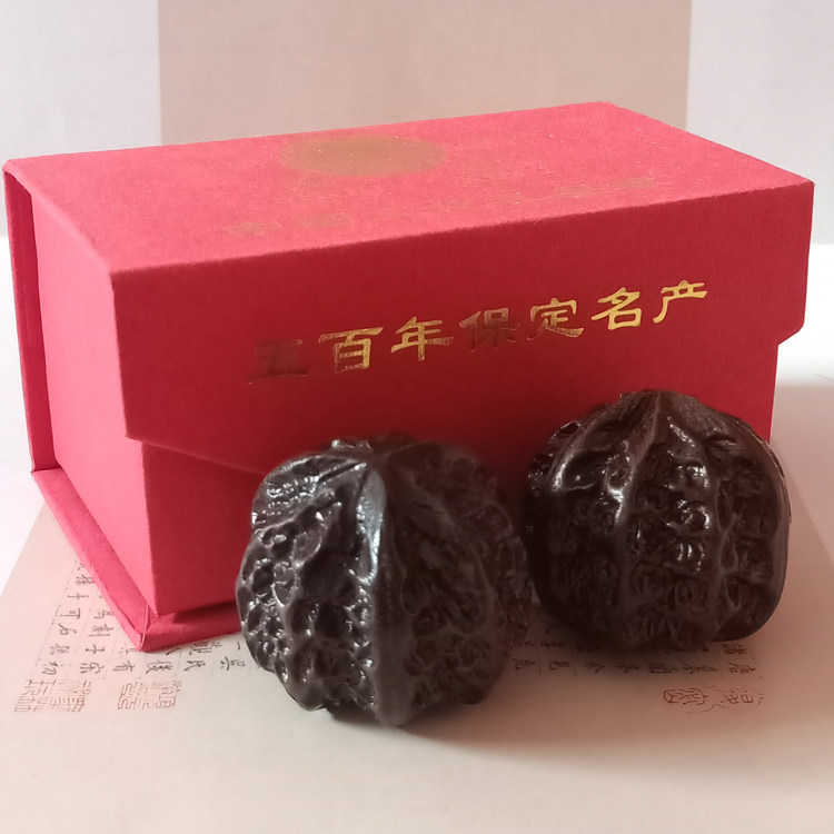 沉香木实心核桃中老年健身手球