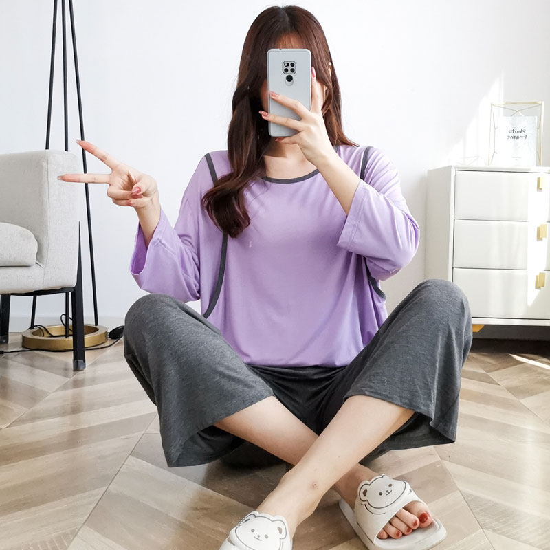 모달 수감복 봄 여름 얇은 산전 산후 요양원 옷 사계절 임신 가을 겨울 산모 잠옷