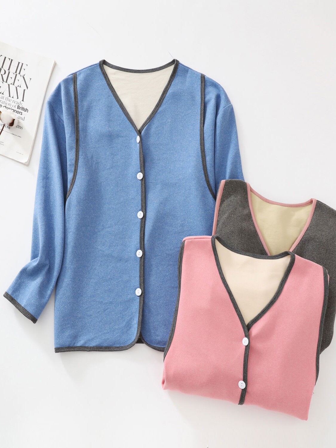 감금복 독일 벨벳 잠옷 세트 임산부 산후 모유 수유 수유복 두꺼운 가정복 가을과 겨울에 따뜻하고 야외에서 착용 가능