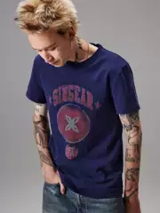 4Tra 23Ss “Rebel Pirate” Snooker Short-Sleeved T-Shirt for Men Tee