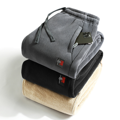 加厚保暖冬季休闲男束脚长裤