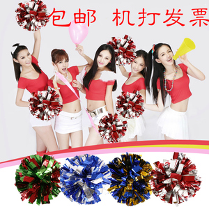 啦啦花球拉拉队手拿花小学生啦啦操广场跳舞手摇花球舞蹈手柄彩球