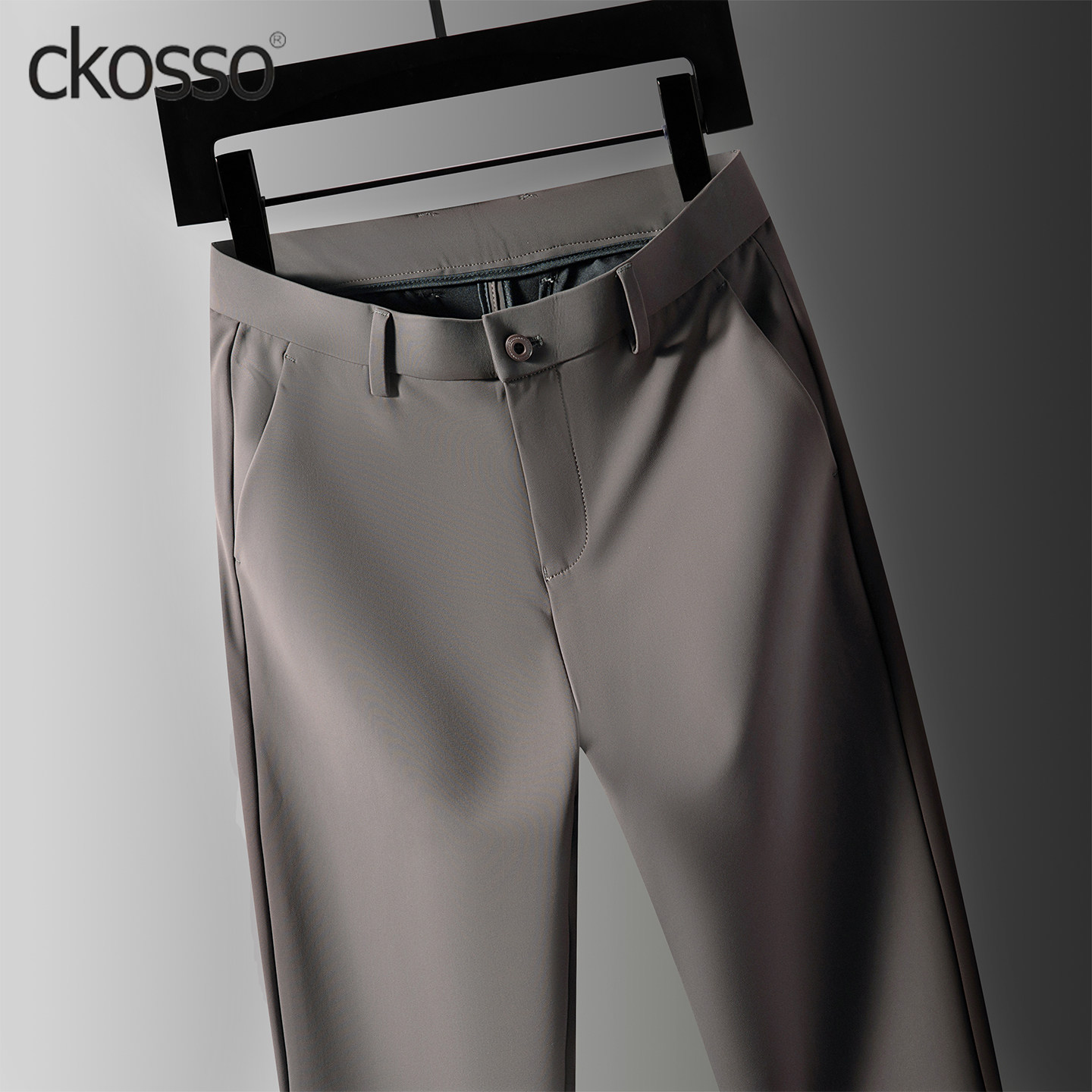 [易打理四面弹]商务休闲西裤男款直筒长裤子2026新款春季中厚男裤