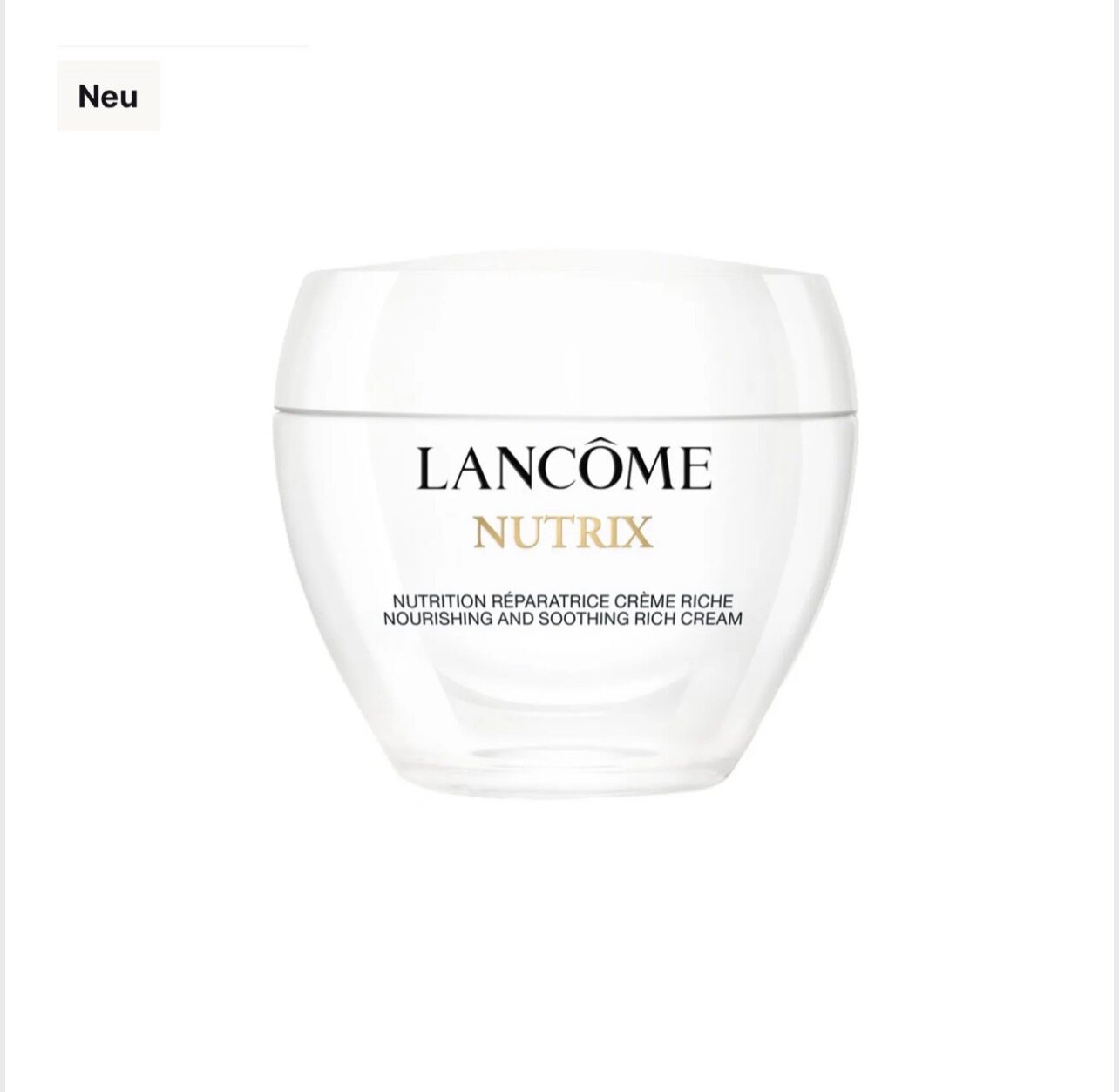 德国代购Lancome兰蔻26新款Nutrix蜜妍滋养面霜保湿滋润现货