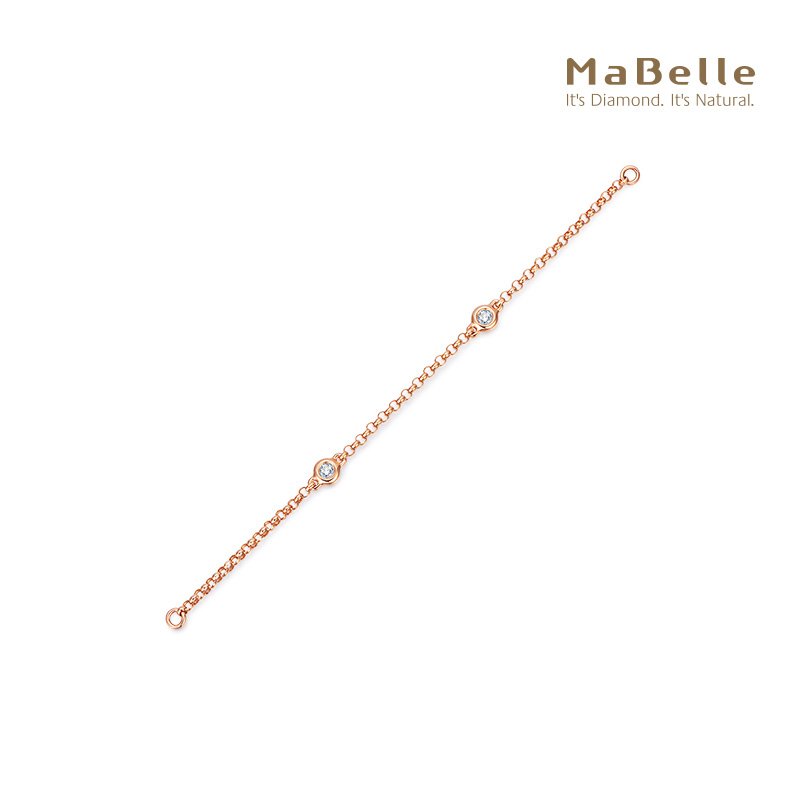 钻石流苏配件18K红金玛贝尔