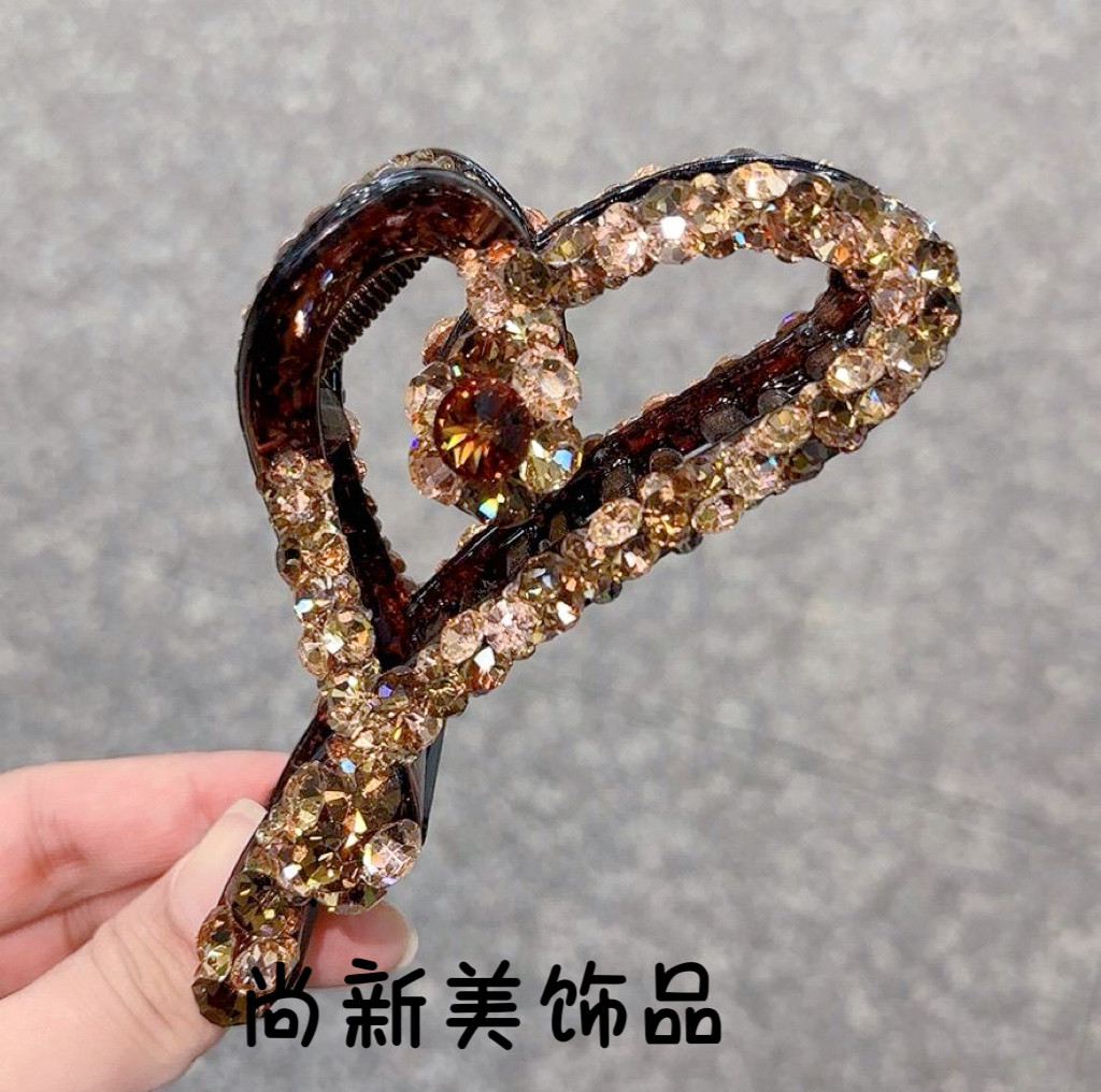 新款高端定制大号抓夹女高级感气质发夹后脑勺盘夹子成人优雅发夹