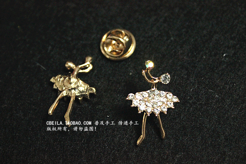 Broche en Alliage argent plaqué or - Ref 1177399 Image 4