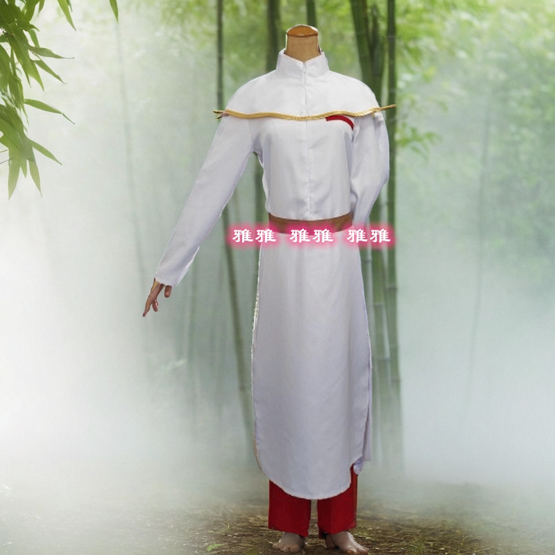 雅雅动漫细胞神曲cos宇津木德幸制服蛇渊阳 cosplay白袍 私服常服 - 实物图