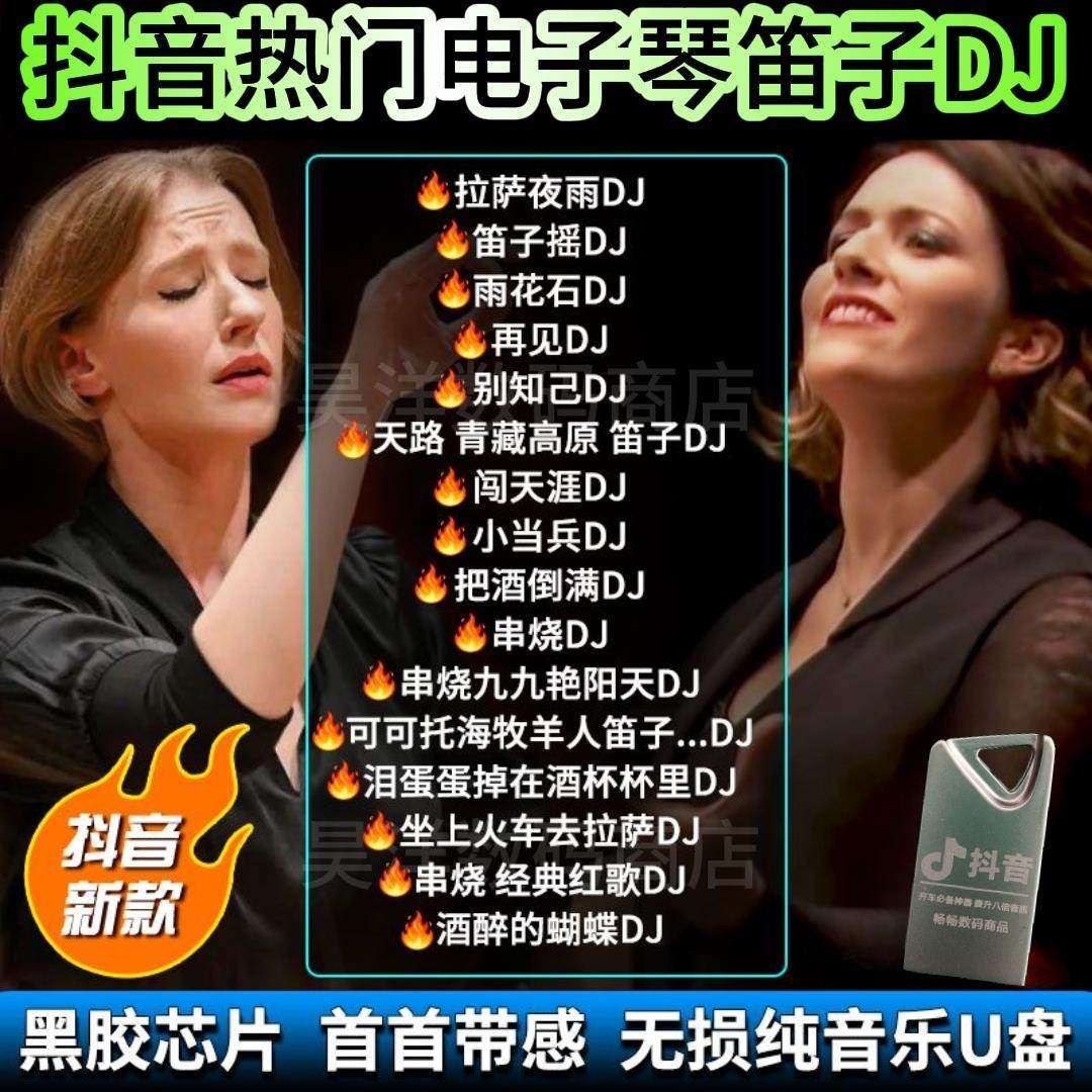 笛子电子琴车载u盘清羽纯音乐劲爆架子鼓重低音dj无损mp3优盘