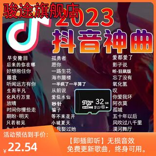 带歌词2023车载无损音质SD卡抖音热门音乐内存卡流行歌曲dj热歌