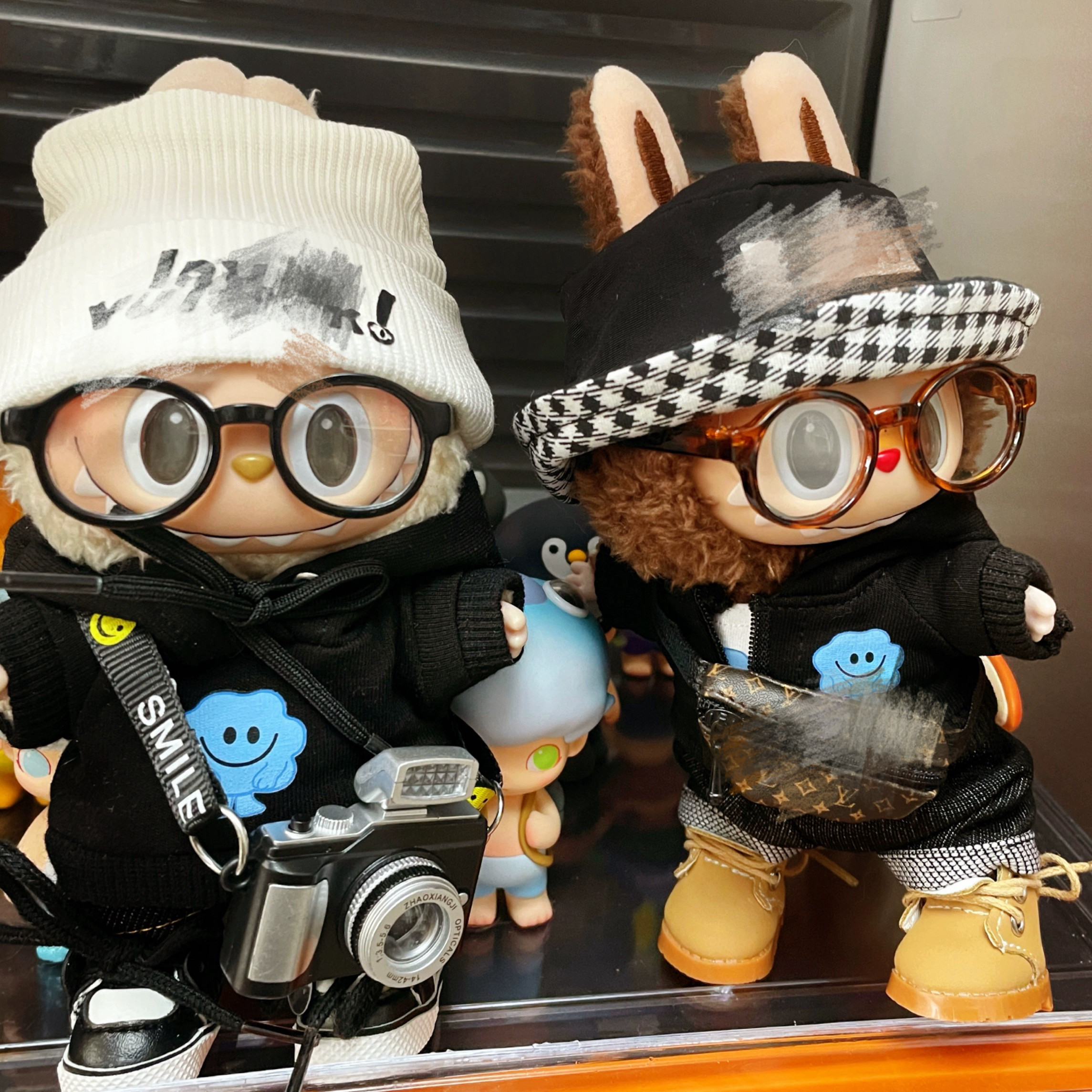 泰剧我们的秘密邝玲玲ook同款挂件拉布布17cm搪胶娃衣蓝色小云朵