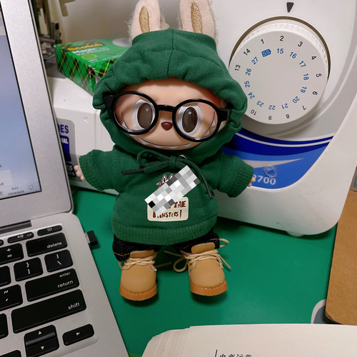 限量 17厘米心动马卡龙拉布布盲盒挂件衣服玩偶衣服挂件衣服