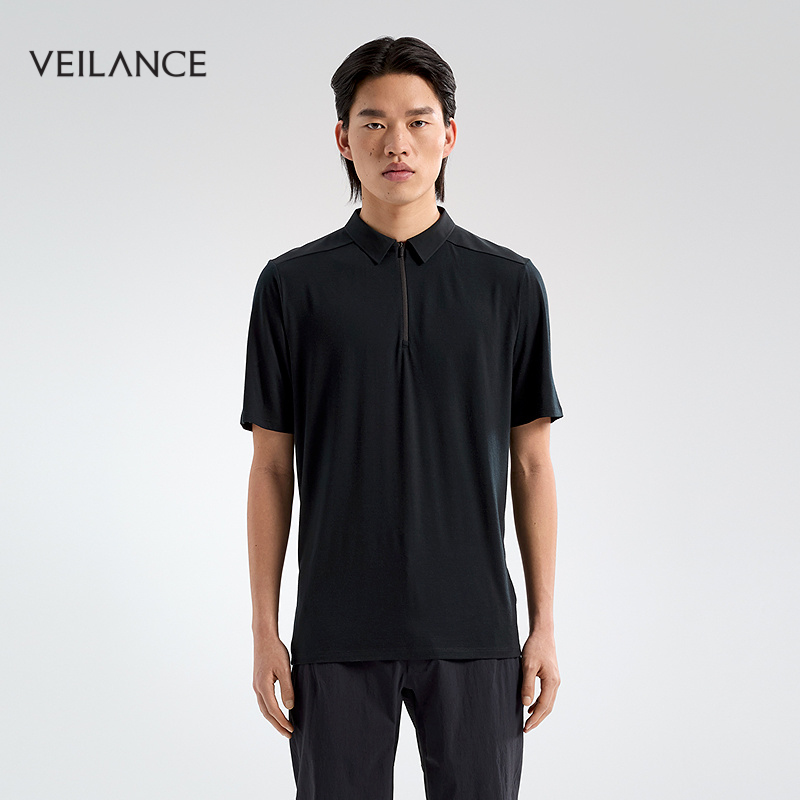VEILANCEFRAME羊毛短袖POLO衫