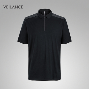 ARC'TERYX始祖鸟VEILANCE FRAME SS POLO  男子 羊毛短袖POLO衫