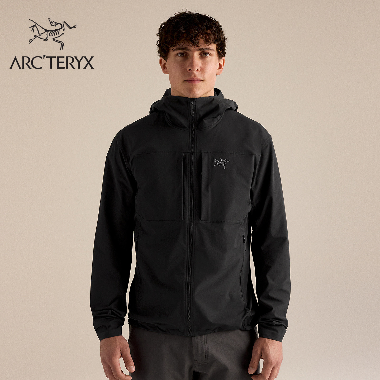 ARC'TERYX始祖鸟 GAMMA HOODY 男子 软壳夹克 - 实物图
