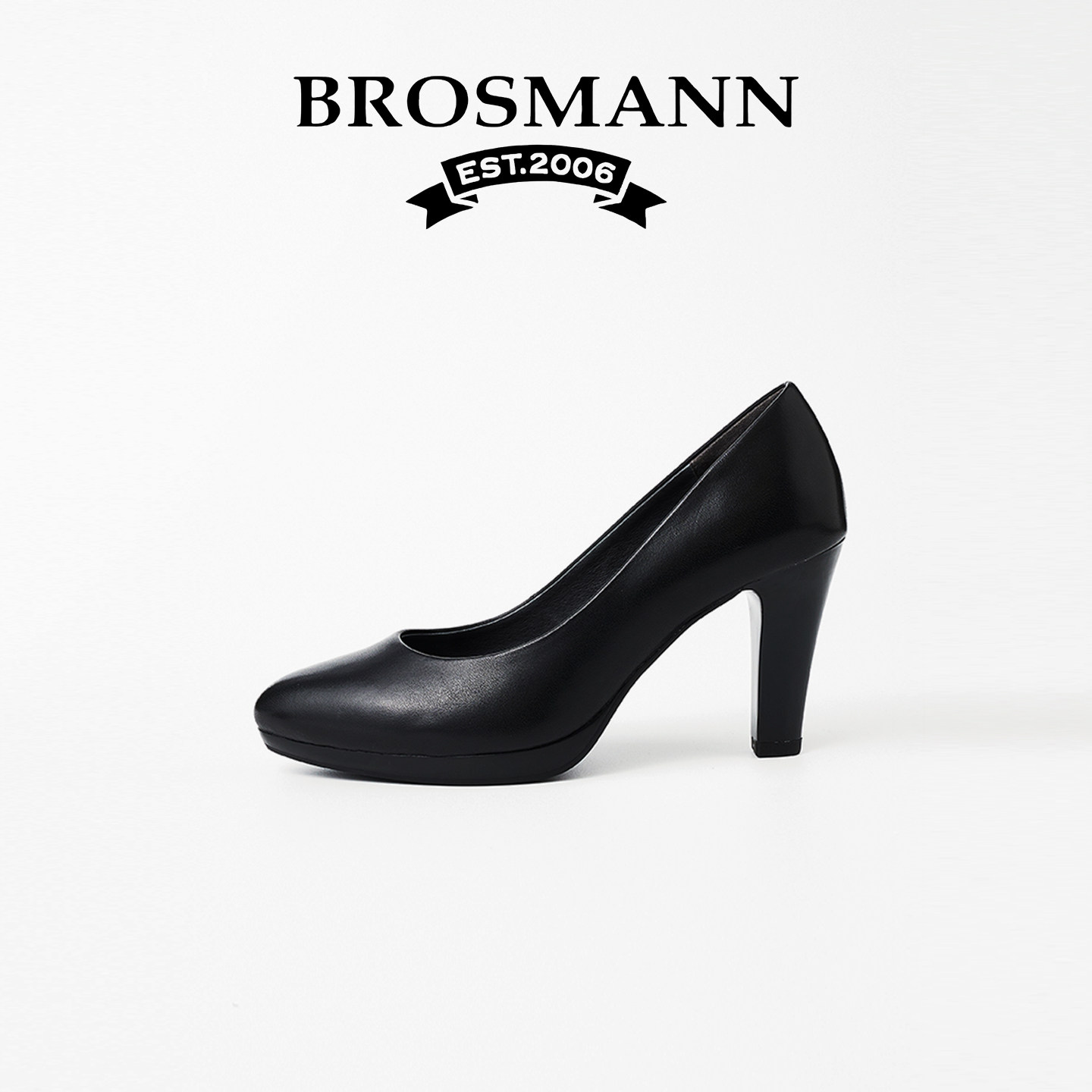 宝舒曼真皮尖头职业高跟鞋女气质高级不累脚2026新款通勤女鞋单鞋