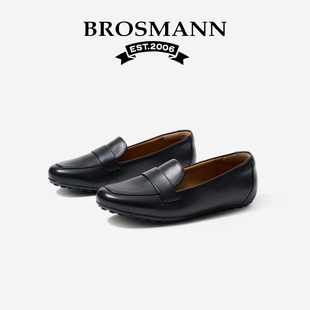 羊皮经典 2026新款 女款 橡胶软底透气平底小皮鞋 单鞋 款 宝舒曼乐福鞋