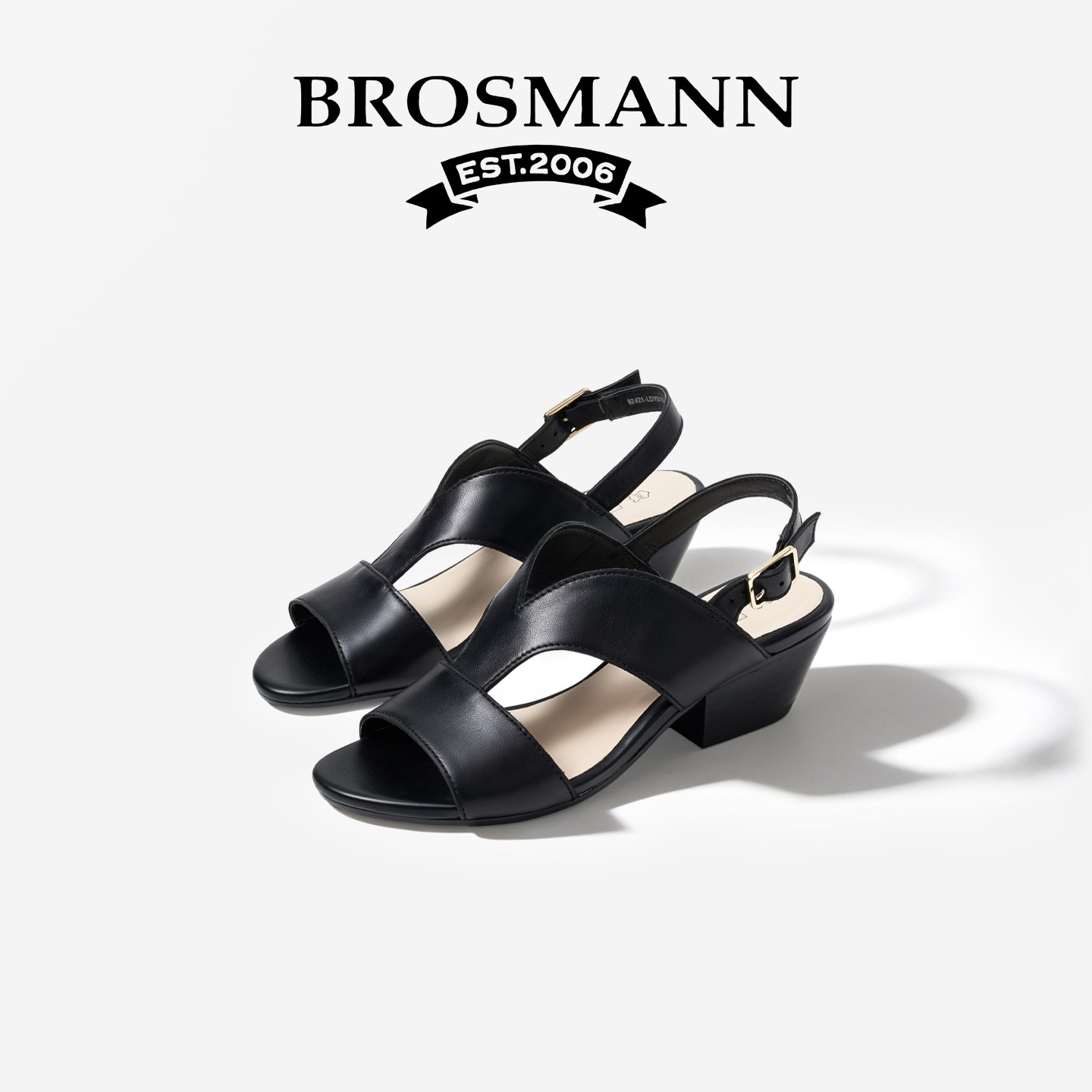 宝舒曼真皮凉鞋女款夏季2026新款不累脚绝美凉单鞋粗跟高跟女鞋春