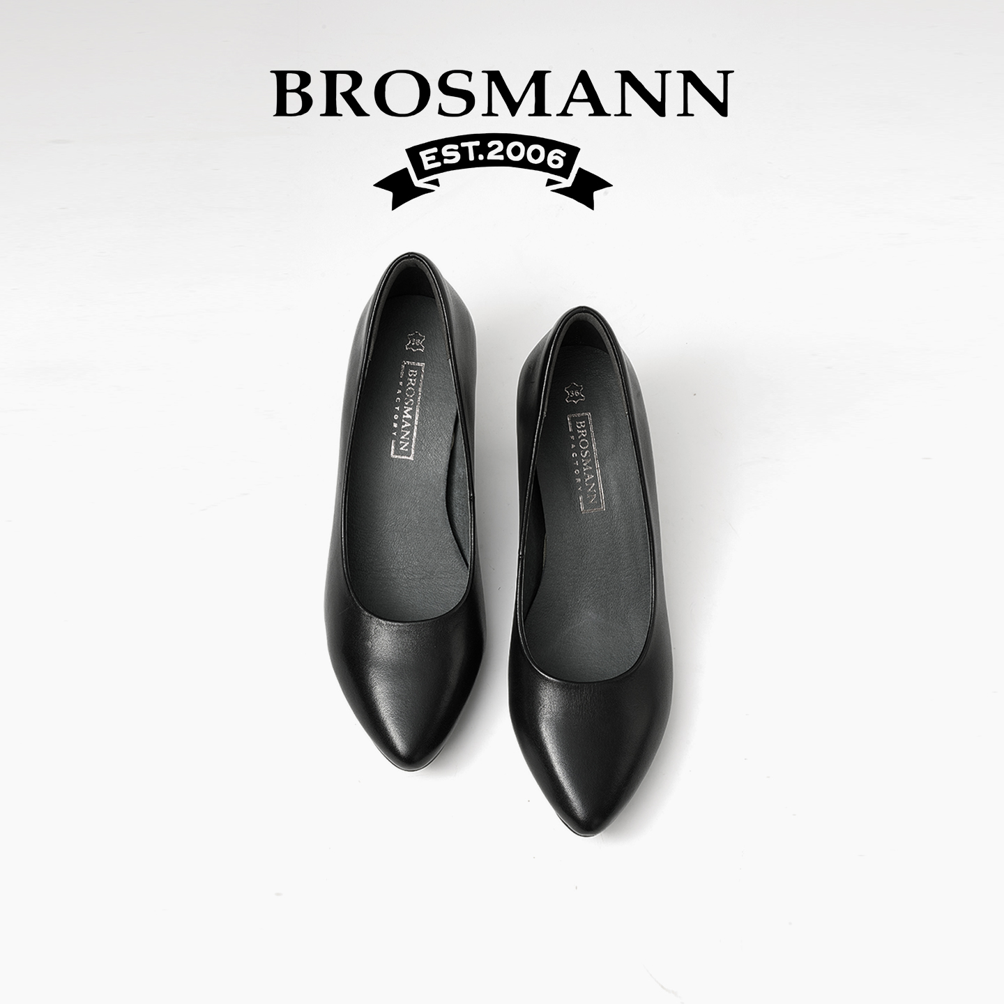 宝舒曼通勤尖头高跟鞋