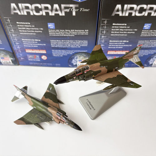 1/144美国F-4鬼怪航母舰载机F4II战斗机军事合金飞机模型仿真摆件