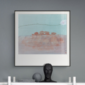 画客厅书房装 华彬x仟象映画 浮玉图新中式 饰画客厅挂画壁画玄关画