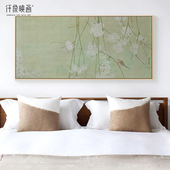 饰画 华彬x仟象映画 画禅意画 卧室床头挂画 画客厅装 画 新中式