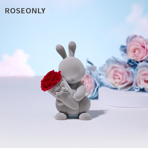 ROSEONLY甜心兔玫瑰花