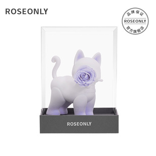 【214情人节】ROSEONLY诺誓永生玫瑰花嘻嘻猫礼盒情人节送女友