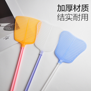 茶花苍蝇拍神器塑料家用大号加厚老式 手动打蚊子拍子长柄结实耐用