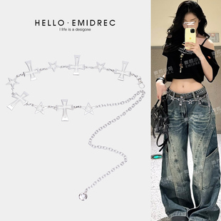 十字架欧美风合金腰链女裤子挂饰腰间配饰腰带装饰配牛仔裤朋克风