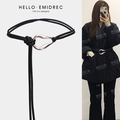 麦哲小姐女士腰绳简约腰链细腰带