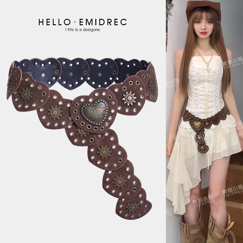 麦哲小姐时尚百搭设计感小众腰带