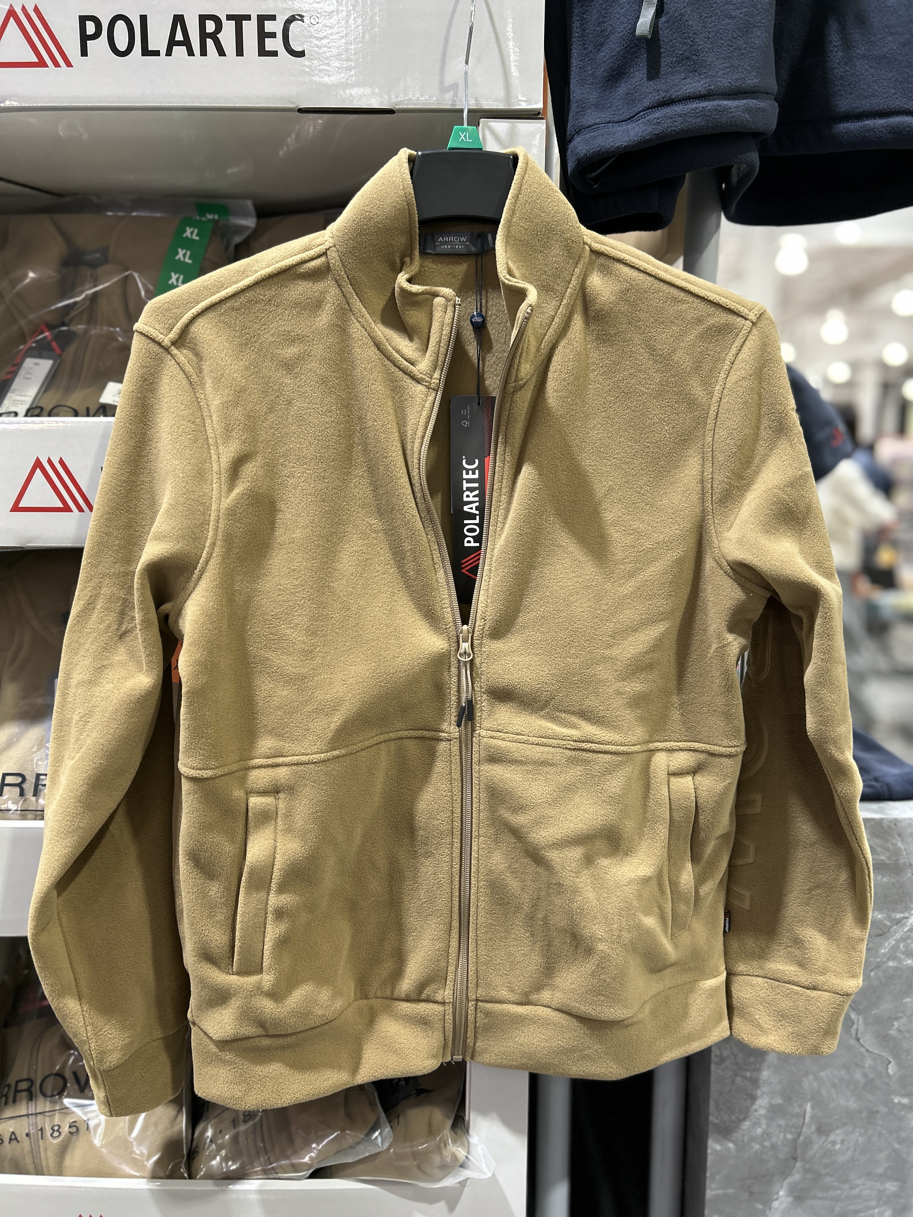 上海开市客Arrow箭牌polartec抓绒立领外套上衣轻便户外运动保暖