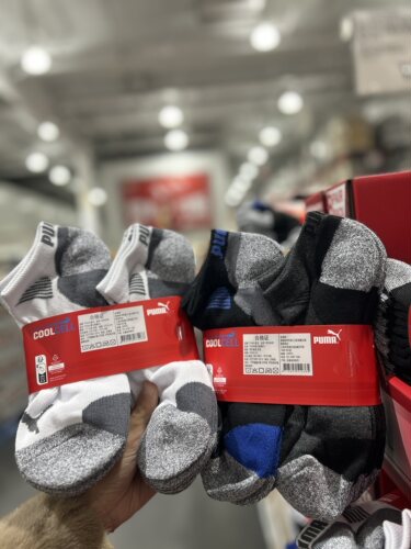 开市客Costco代Puma Puma彪马男士8双装船袜短袜透气运动