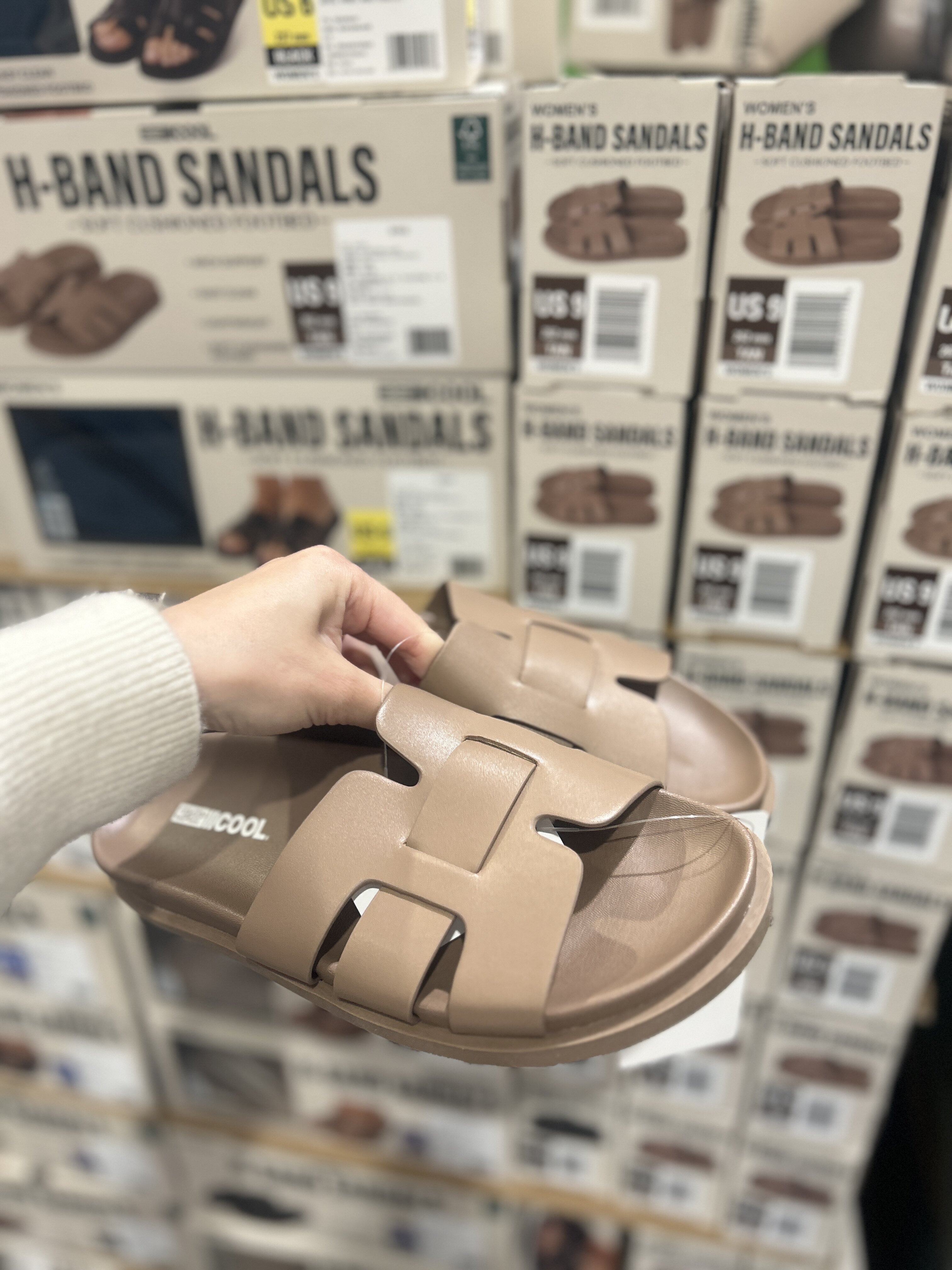开市客Costco代32D女士凉拖鞋外穿简约度假拖鞋防滑百搭女款图片