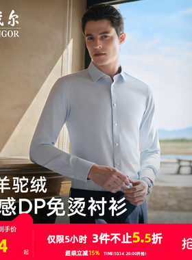 雅戈尔长袖商务绅士衬衫