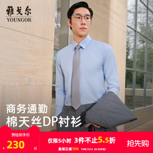 雅戈尔长袖商务绅士衬衫